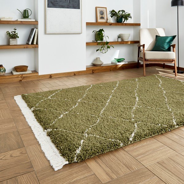 Tappeto verde 80x150 cm Boho – Think Rugs-image-2
