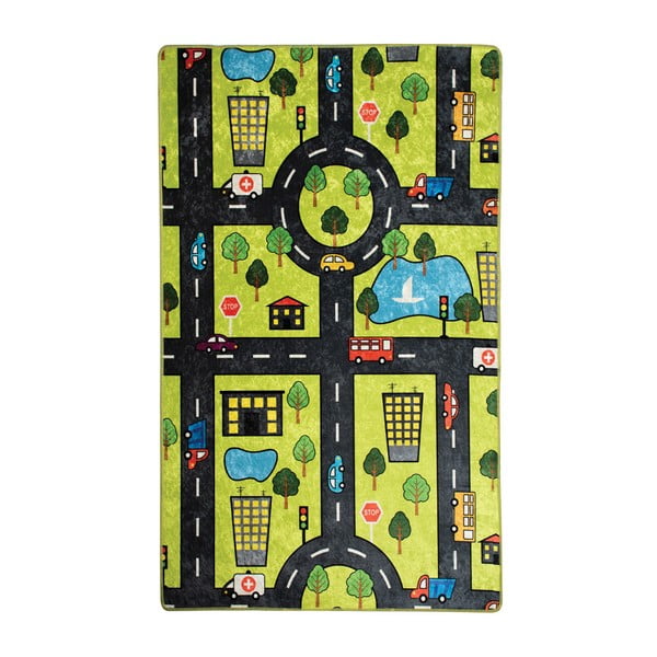 Tappeto per bambini , 100 x 160 cm Green City - Conceptum Hypnose