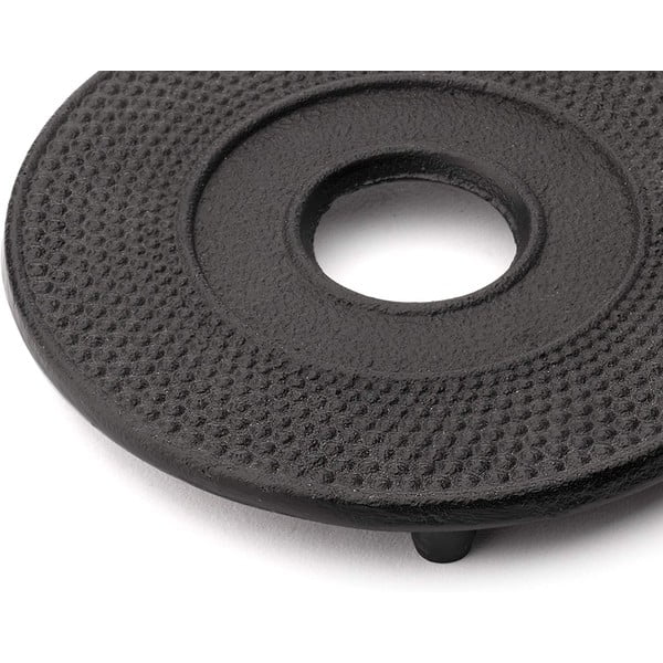 Sottobicchiere in ghisa nera per teiera Jing, ⌀ 13,4 cm Jang - Bredemeijer-image-1