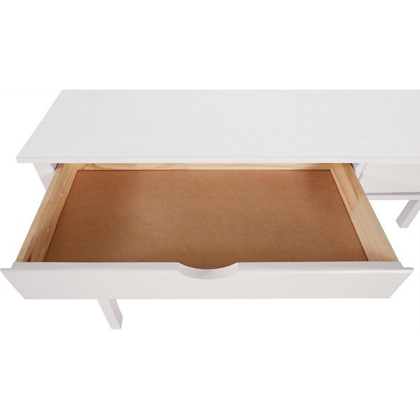 Tavolo da lavoro in legno di pino bianco, lunghezza 140 cm Gava - Støraa-image-3