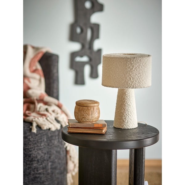 Lampada da tavolo bianca con paralume in tessuto (altezza totale 30 cm) Emmie – Bloomingville-image-3