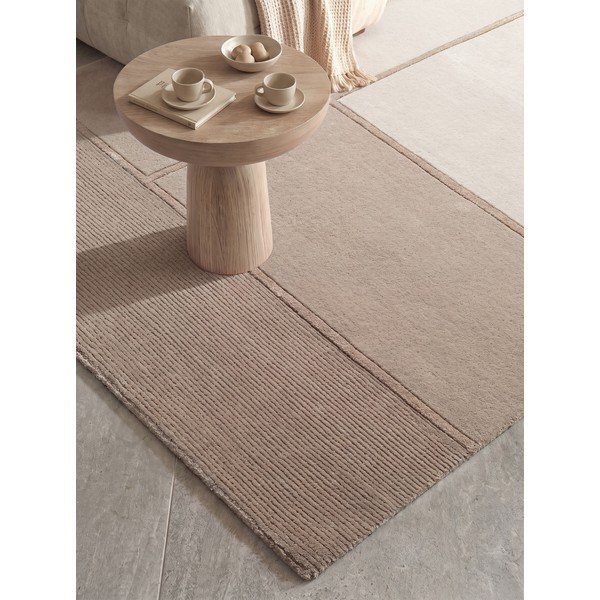 Tappeto marrone/color crema in misto lana 160x230 cm Presilda – Villeroy&Boch-image-3