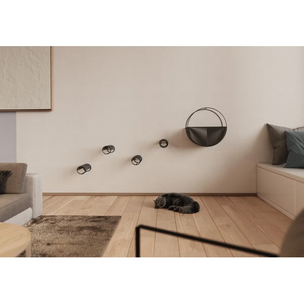 Lettino per gatti Gradino Nest Anthracite - MiaCara-image-2