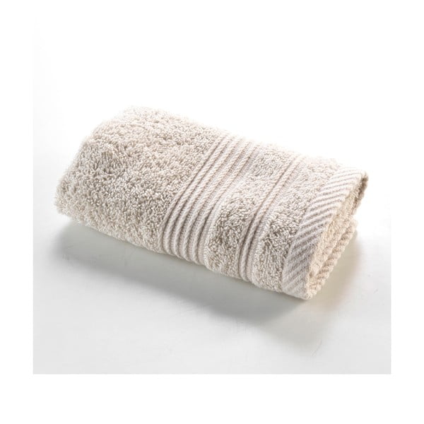 Asciugamano tipo terry beige in cotone 30x50 cm Tendresse – douceur d'intérieur
