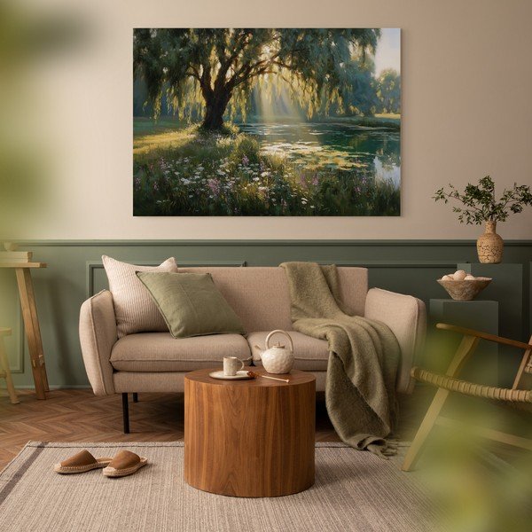 Dipinto 113x85 cm Sunlit Willow – Styler-image-2