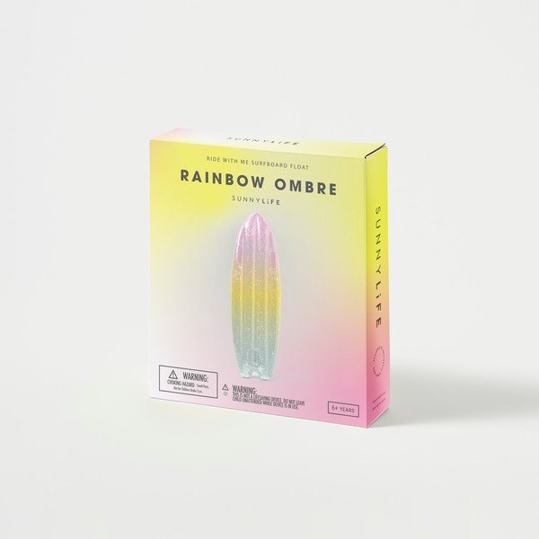 Sedia a sdraio gonfiabile Ride With Me Rainbow Ombre - Sunnylife-image-4