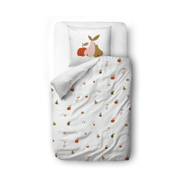 Biancheria da letto in cotone sateen bianco , 140 x 200 cm We Love Fruits - Butter Kings