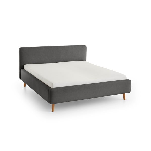 Letto singolo imbottito color antracite rete non inclusa 120x200 cm Mattis – Meise Möbel