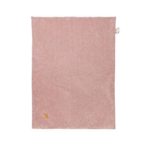 Coperta per bambini rosa in velluto a coste 100x77 cm – Meowbaby