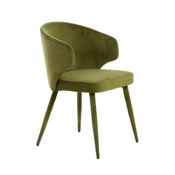 Set di sedie da pranzo verde in imbottito 2 pz Kosaka – Light & Living