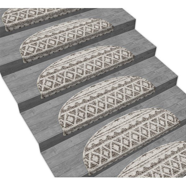 Gradini grigi in set da 16 pezzi 65x20 cm Cottage Warmth - Vitaus-image-1