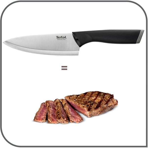 Coltello da chef in acciaio inox Comfort - Tefal-image-1
