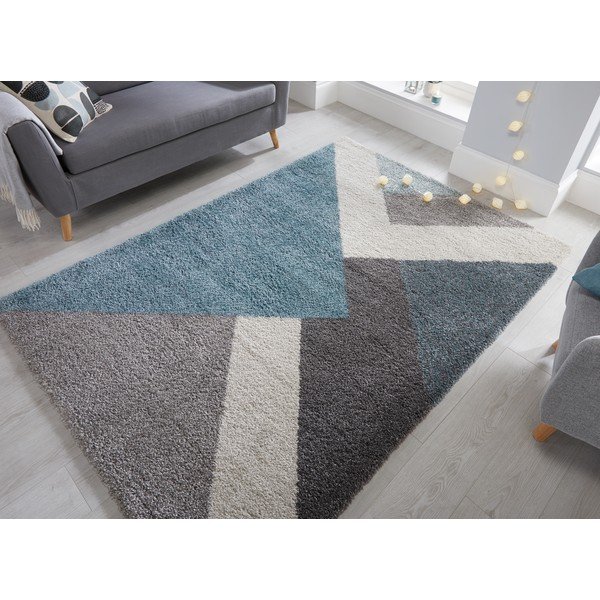 Tappeto blu/grigio 120x170 cm Zula - Flair Rugs-image-4