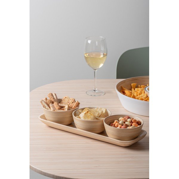 Set da portata in bambù in colore naturale Puro - PT LIVING-image-1
