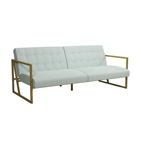 Divano bianco con rivestimento in velluto 185 cm Lexington – Støraa-image-2