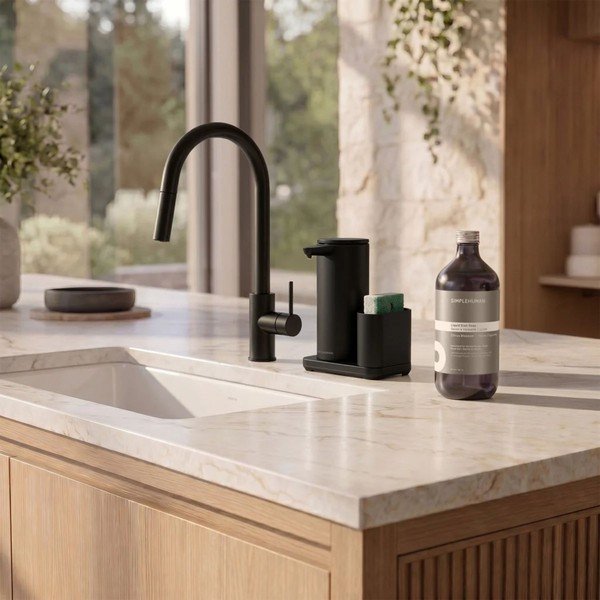 Supporto per detersivo automatico nero opaco in metallo – simplehuman-image-3