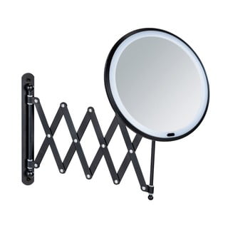 Specchio per make-up con illuminazione/con ingrandimento (5x) ø 20 cm Barona – Wenko