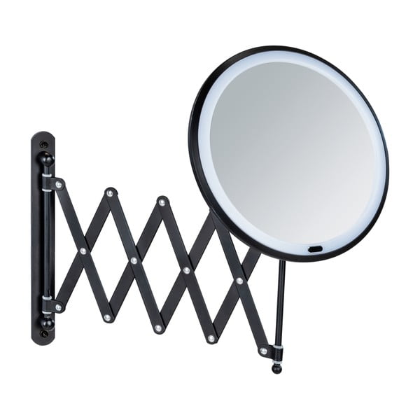 Specchio per make-up con illuminazione/con ingrandimento (5x) ø 20 cm Barona – Wenko-image-1