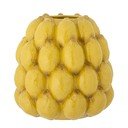 Vaso giallo in gres dipinto a mano (altezza totale 22 cm) Limone – Bloomingville