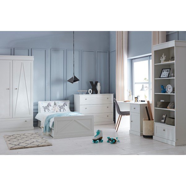 Letto bianco per bambini 120x200 cm Marie - Pinio-image-1