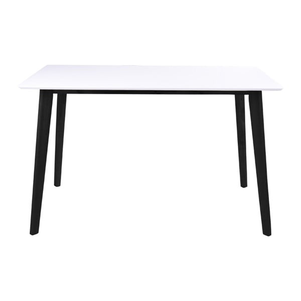 Tavolo da pranzo bianco con struttura nera , 120 x 70 cm Vojens - Bonami Essentials