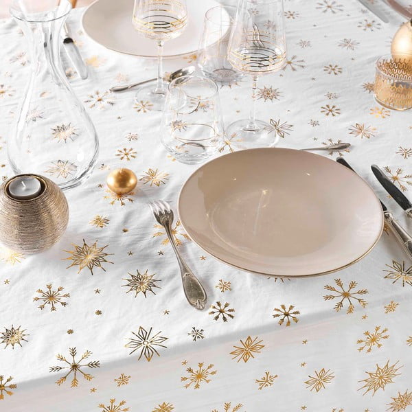 Tovaglia in microfibra a tema Natale 140x240 cm Astrelia – douceur d'intérieur-image-1