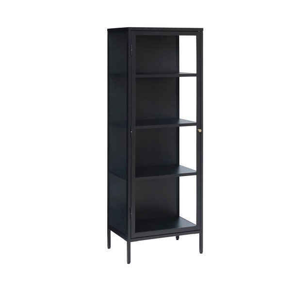 Vetrina in metallo nero 58x160 cm Carmel - Unique Furniture-image-2