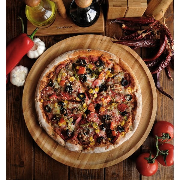 Vassoio rotante in bambù , ⌀ 28 cm Lily - Bambum-image-1