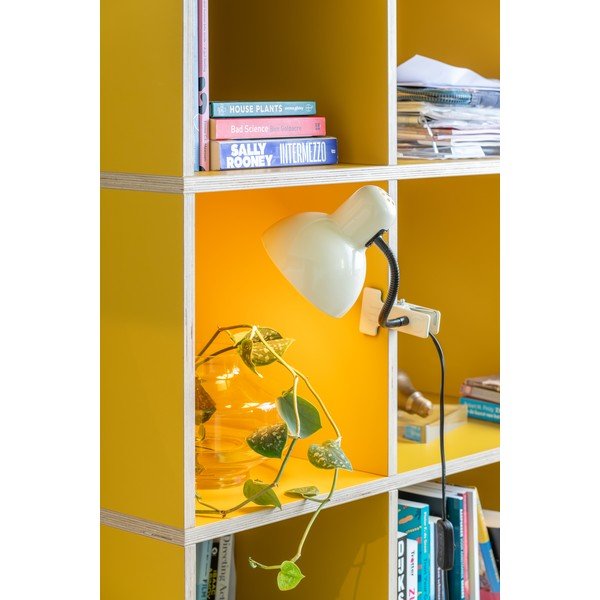 Lampada da tavolo beige in metallo (altezza totale 33,5 cm) New Retro – Leitmotiv-image-1