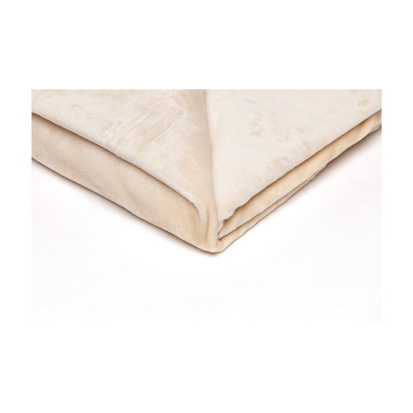Coperta in micropile beige chiaro , 150 x 200 cm - My House-image-1