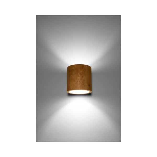 Lampada da parete in legno Roda - Sollux-image-1