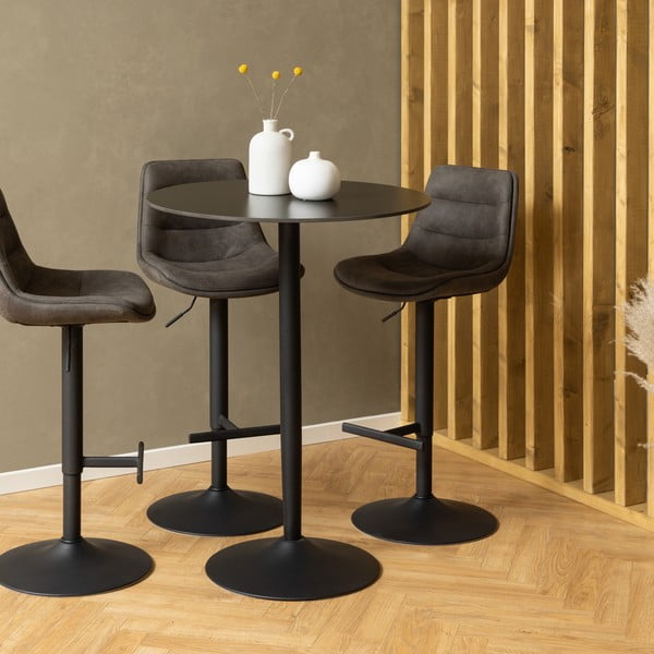 Sgabello da bar in verde scuro con altezza regolabile (altezza della seduta 86 cm) Adisa – Actona-image-1