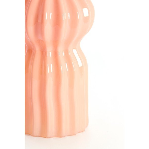 Vaso rosa in vetro (altezza totale 28 cm) Terento – Light & Living-image-3