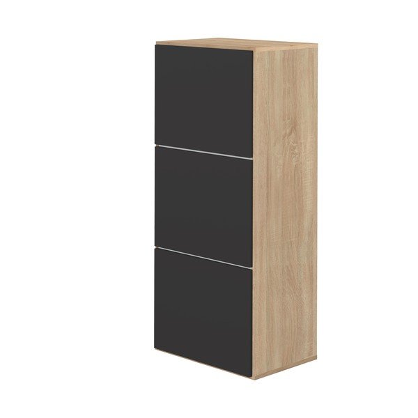 Scarpiera nera in rovere Bamboo - TemaHome