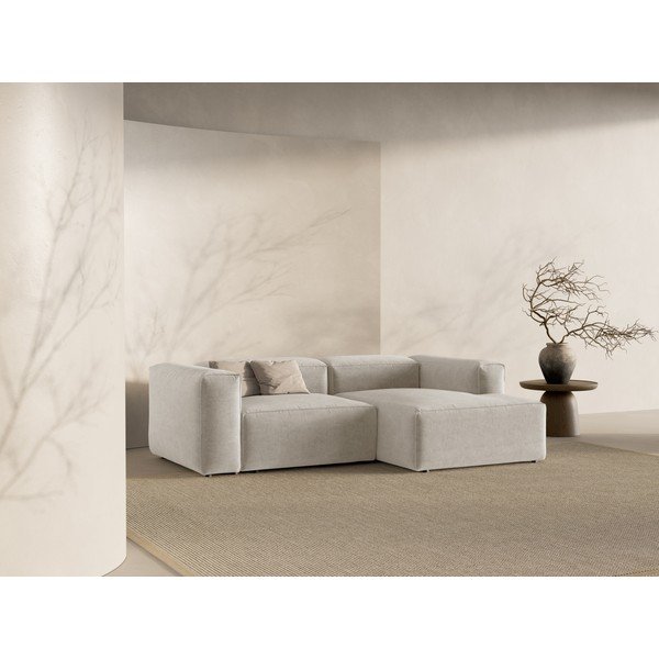 Divano angolare beige (con penisola a destra/con chaise lounge) Bergamo – Cosmopolitan Design-image-1