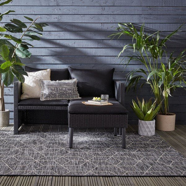 Tappeto grigio per esterni 120x170 cm Napoli - Flair Rugs-image-1