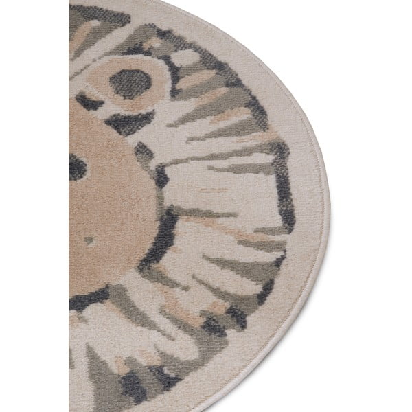 Tappeto beige per bambini ø 140 cm Lion - Hanse Home-image-1
