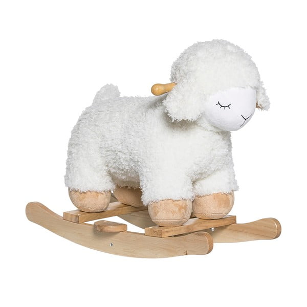 Baby pecora a dondolo in legno di faggio Giocattolo a dondolo Sheep - Bloomingville Mini-image-2