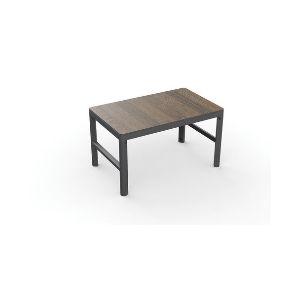 Tavolino da giardino con effetto noce 71,5x116 cm Lyon – Keter-image-3