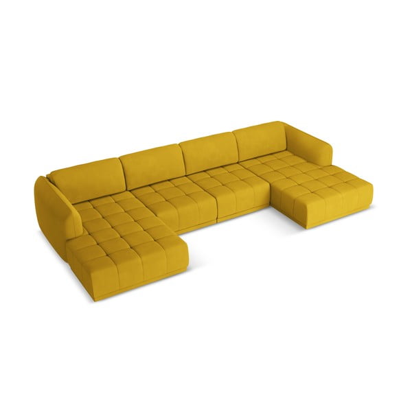Divano angolare giallo Hoku – Makamii-image-4