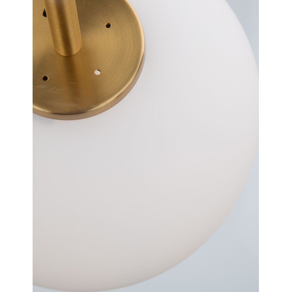 Lampadario bianco/color ottone in vetro ø 27 cm Lato – Nova Luce-image-4
