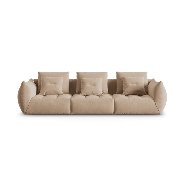 Divano bouclé beige 332 cm Bloom - Micadoni Home