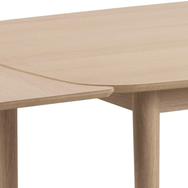 Set di piani d'appoggio aggiuntivi per tavoli da pranzo con effetto rovere 2 pz 90x50 cm Aston – Actona-image-1