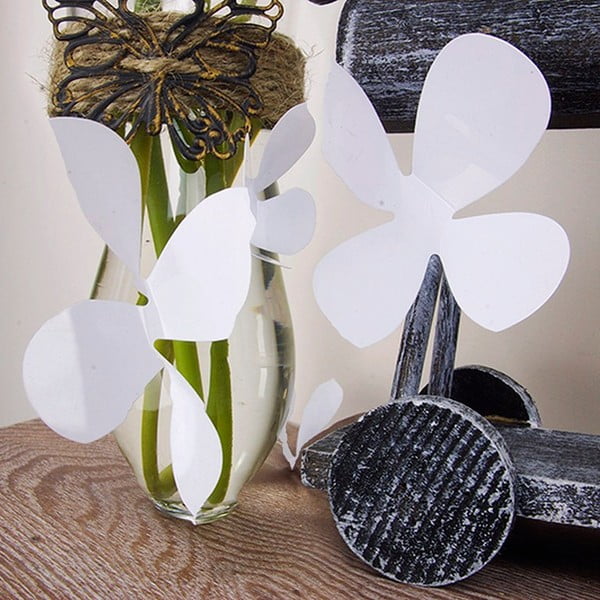 Set di 12 adesivi bianchi 3D Fiori - Ambiance-image-2