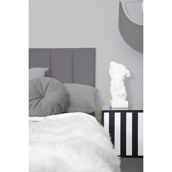 Testata imbottita grigia 160x60 cm Nila - Really Nice Things-image-1