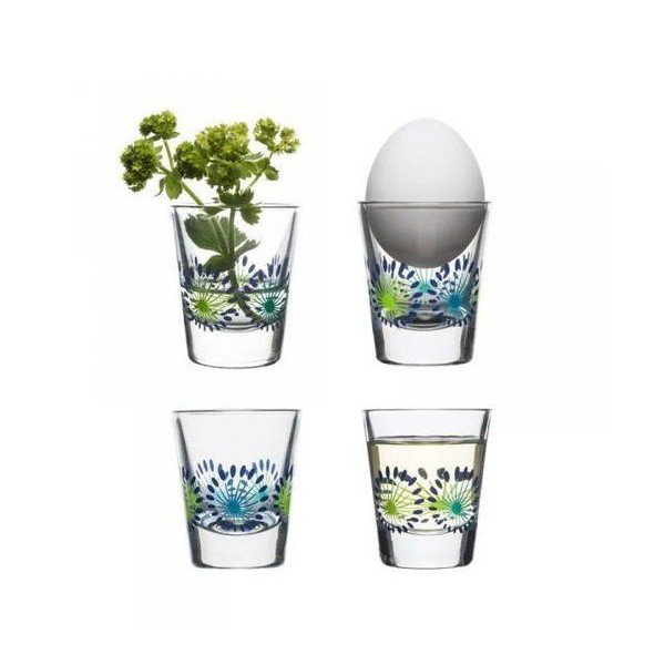 Sada 4 skleniček Fantasy 45 ml, zelená