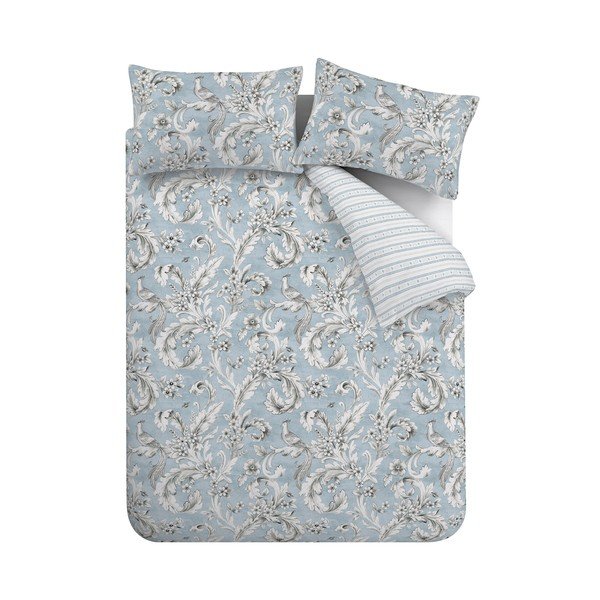 Biancheria da letto bianca/blu per letto singolo 135x200 cm Regal Floral – Catherine Lansfield