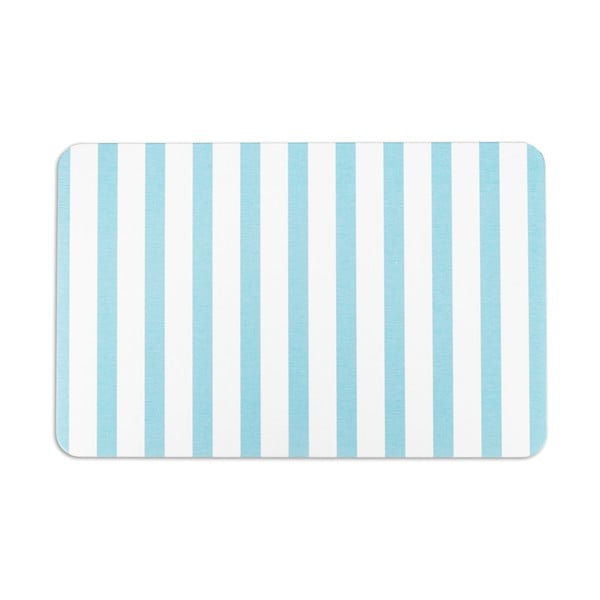 Tappeto da bagno bianco e azzurro 39x60 cm Stripe - Artsy Doormats