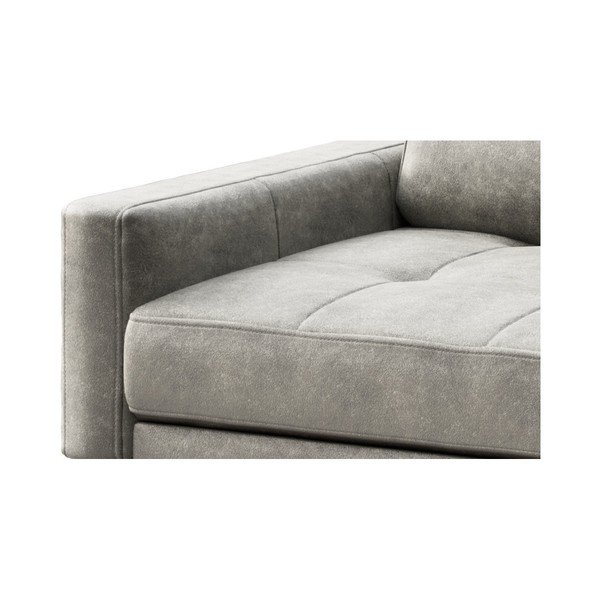 Divano Musso in similpelle grigia, 210 cm - MESONICA-image-4