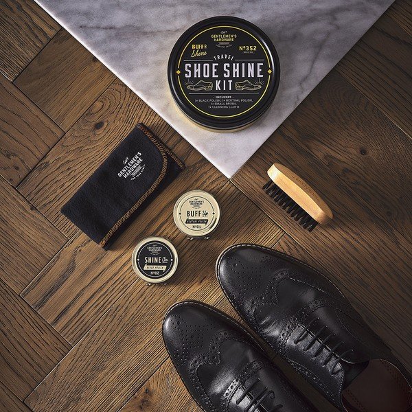 Kit per la pulizia delle scarpe da viaggio di Gentlemen's Hardware - Gentlemen's Hardware-image-1